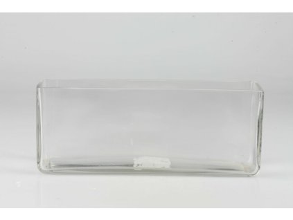 1360 sklenena vaza hranata 7x24cm v 10cm