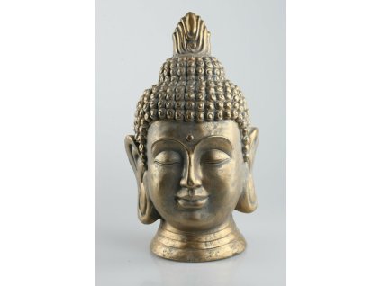 2368 hlava budha zlata 56cm