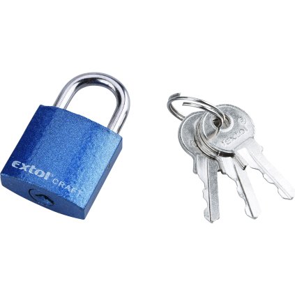 zámek visací litinový barevný, 25mm