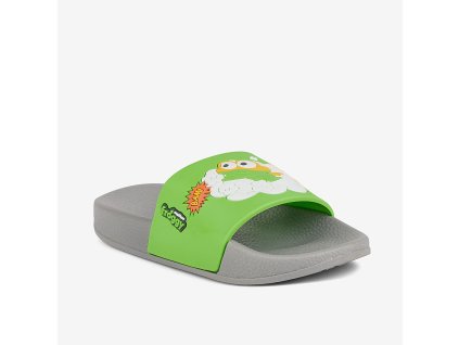 Detské šľapky COQUI RUKI Mid. Grey/Apple Green Hero