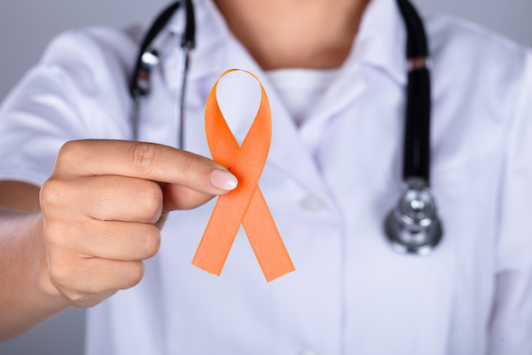 Oranžová značí onemocnění Roztroušené sklerózy