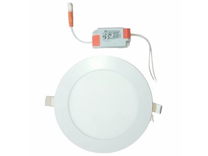 LED panel 9W / 720Lm kruhový vestavný kulatý (napájecí zdroj součástí sestavy) (Barva světla #EFFAFB:Studena bílá - 6500K)