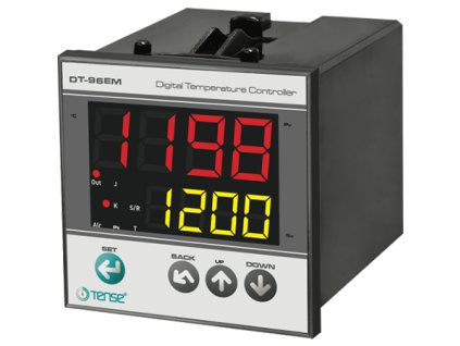 Mikroprocesorový PID regulátor teploty do panelu Relé + SSR výstup až 1750°C (Výška x Šířka 96mm x 96mm)