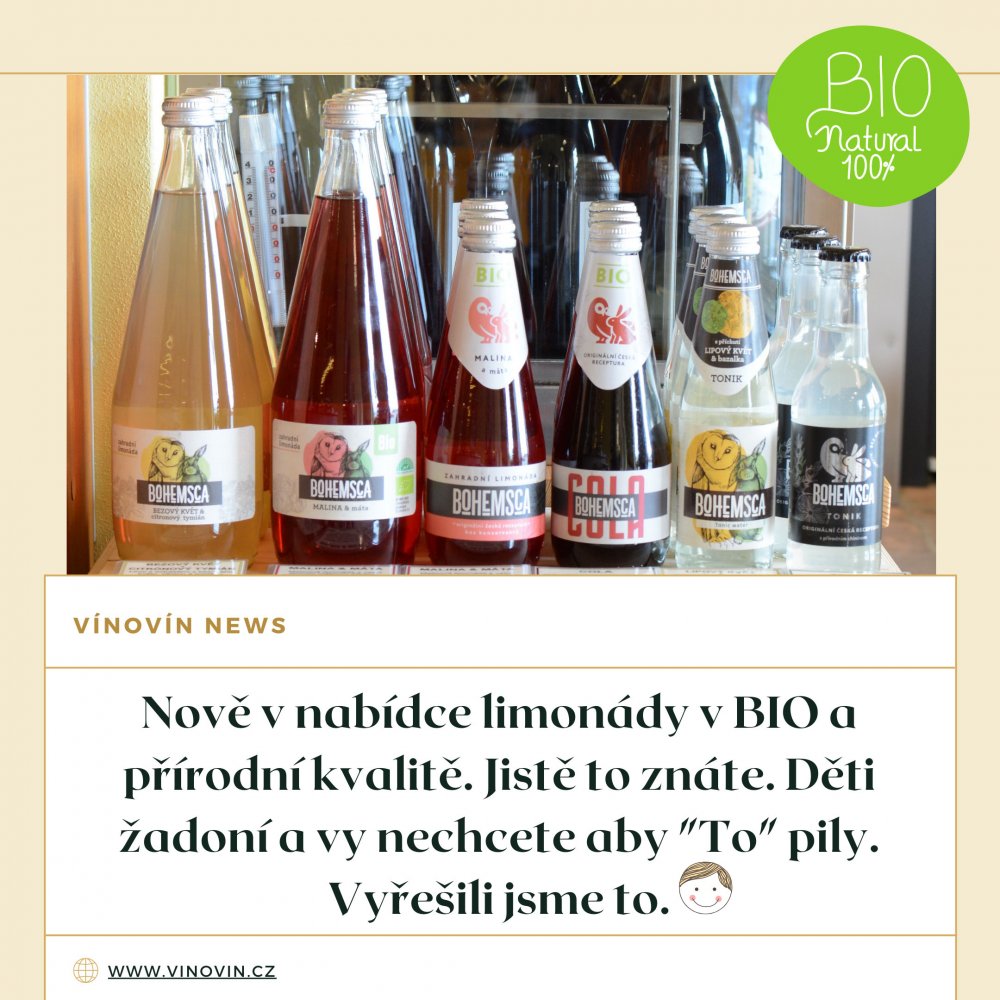 Limonády BIO a přírodní