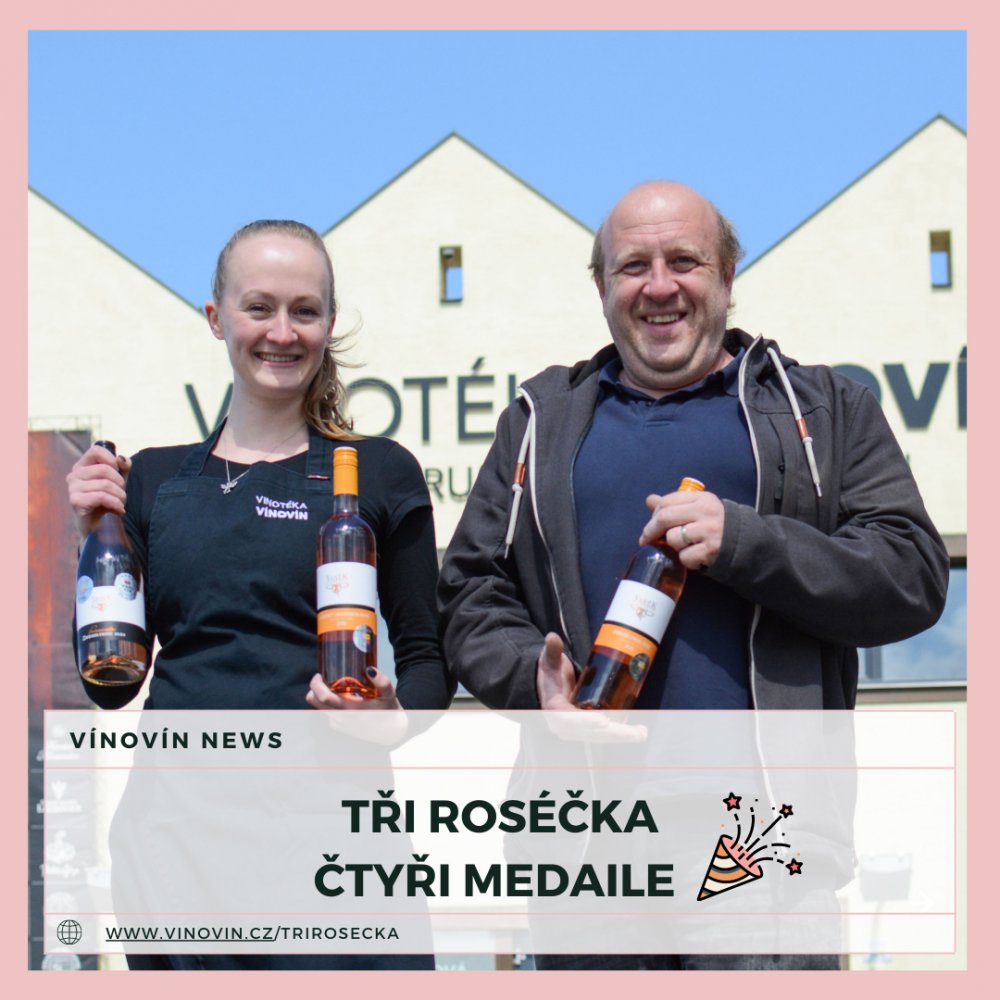 Rosé vína medaile frizzanté