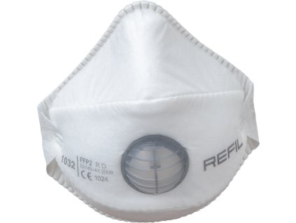 Respirátor REFIL 1032, tvarovaný, s ventilom, opakované použitie, FFP2