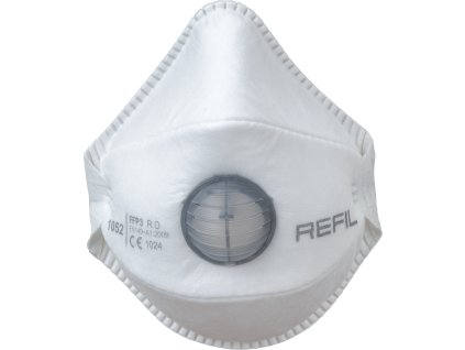 Respirator REFIL 1052, tvarovaný, s ventilom, opakované použitie, FFP3