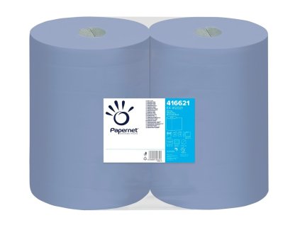 Utierka priemyselná PAPERNET Duomaxi, 2vr., 360m, modrá, 2ks/bal.