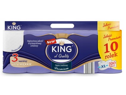 Papier toaletný HORECA King of Quality, 3vr., 23m, 10ks/bal.