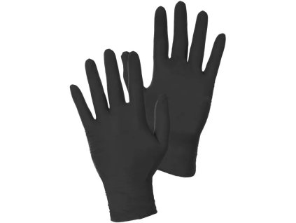 Rukavice jednorazové STERN Black Nitrile, čierne (Veľkosť 7)