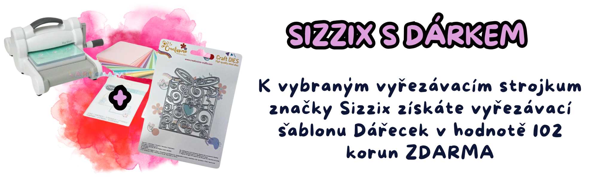 Dárek k objednávce sizzixu - šablona zdarma