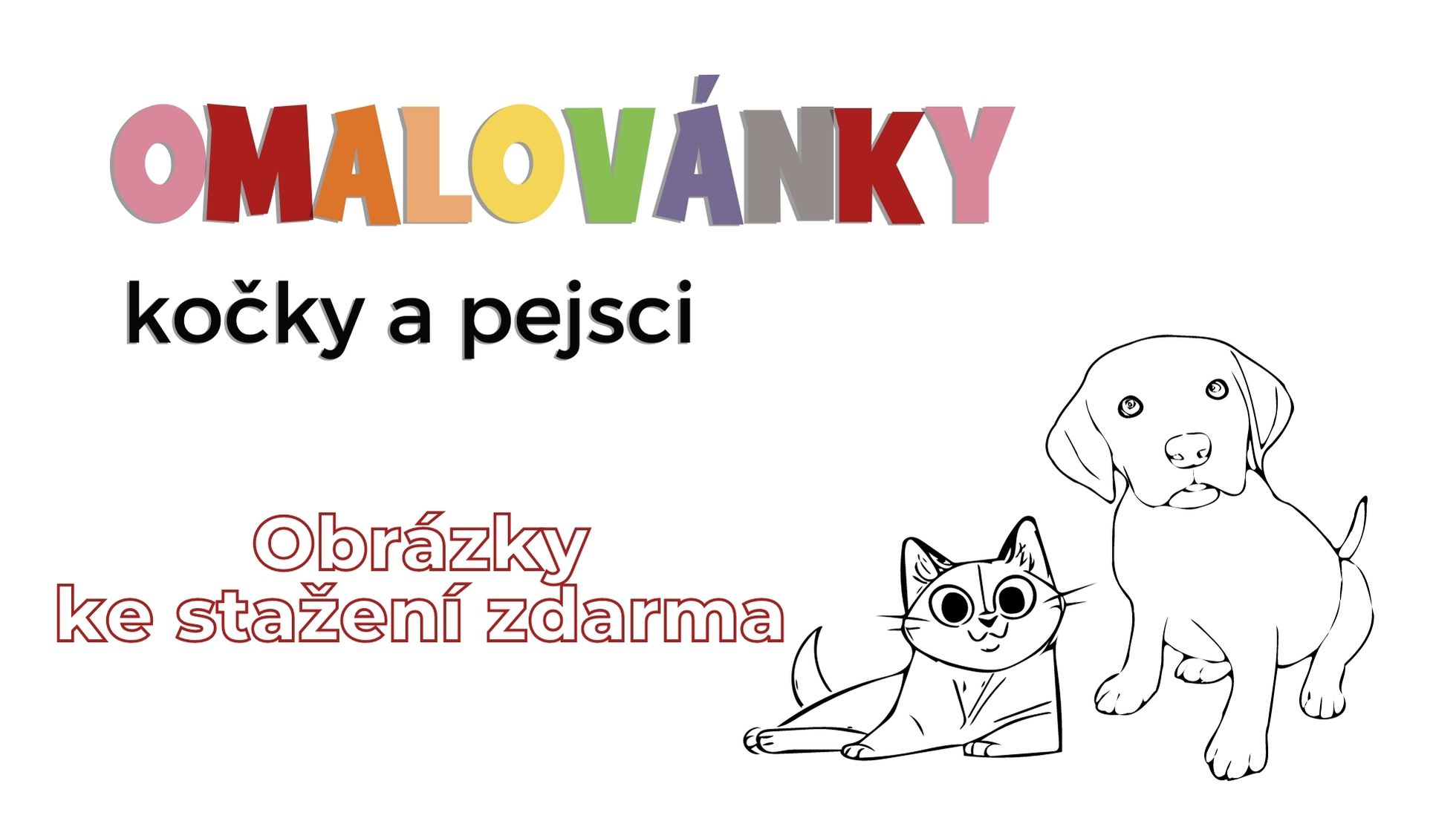 Omalovánky kočky a pejsci