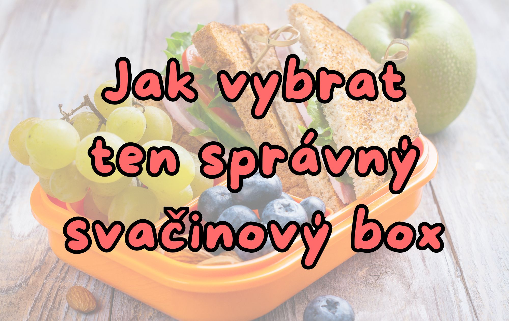 🍱 Jak vybrat ideální svačinový box pro děti – přehled typů a tipy pro rodiče