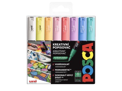 Posca 1M sada pastelových barev