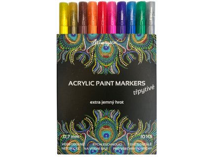 501 artmagico akrylovy popisovac s extra jemnym hrotem trpytive