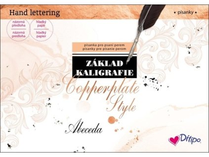 krasopisanka zaklad kaligrafie copperplate style abeceda