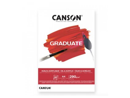 912 canson graduate oil acrylic lepeny a4 290 gr