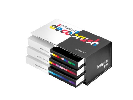 1059 karin pigment deco brush akrylove fixy designer set 36 ks