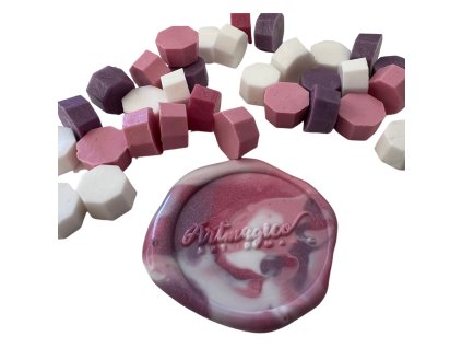 1446 pecetni vosk mix ruzovka