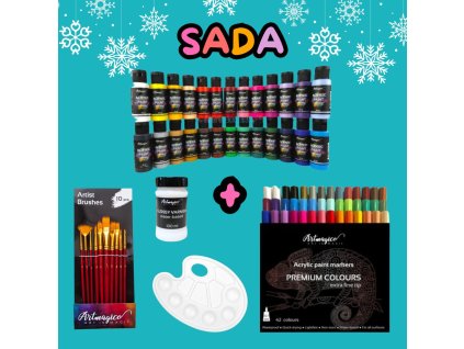 Velká sada pro malování kamínků