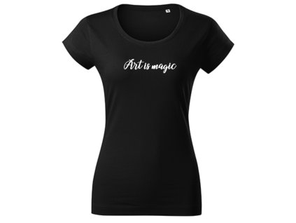 Merch tričko černé Art is magic (Velikost oblečení XL)