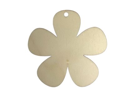 2785 vyrez drevena kvetina 8 cm