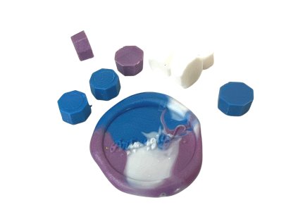 pečetění - modrofialový mix