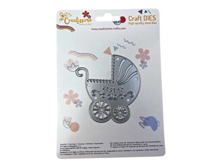 Creatissimo vyřezávací šablona kočárek
