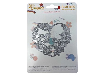 Creatissimo vyřezávací šablona srdíčko s ptáčky