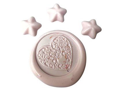 4011 creatissimo vosk pro peceteni ve tvaru hvezdicky ruzova 50 g