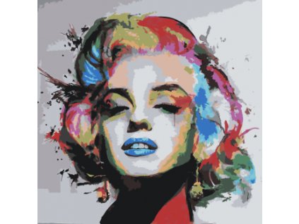 tn malovani podle cisel marilyn monroe 50x50cm 21099