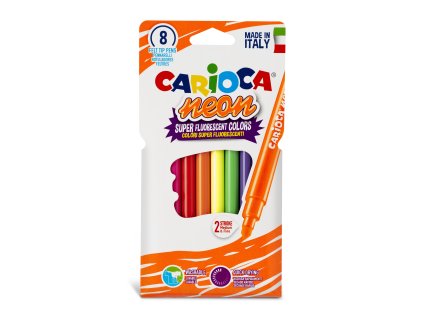 42785 CARIOCA Neon fel tip pens Wallet 8pcs