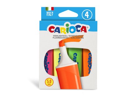 42870 CARIOCA Highlighters Memolight Box 4 pcs