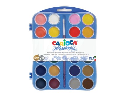 42401 CARIOCA Watercolors Trasparent Case 24 pcs