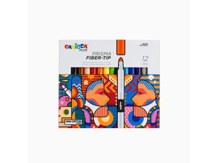 carioca plus prisma fiber tip 12 pcs