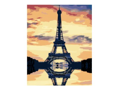 malování podle čísel Eiffelova věž