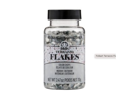 Folka art terrazzo vločky