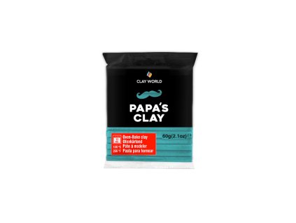 5438 papa s clay polymerova hmota 60 g tyrkysove modra