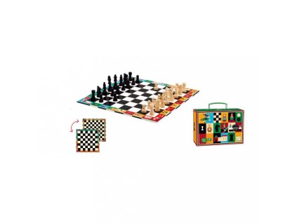 6347 drevena hra djeco malovane sachy