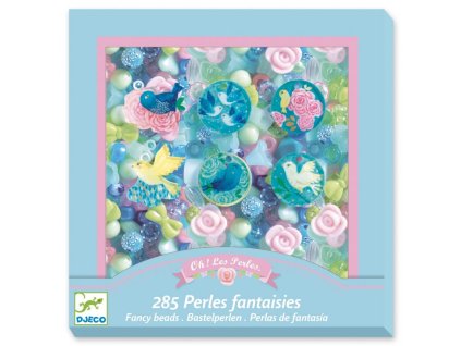 6410 drevene provlekaci korale djeco ptacci tyrkys