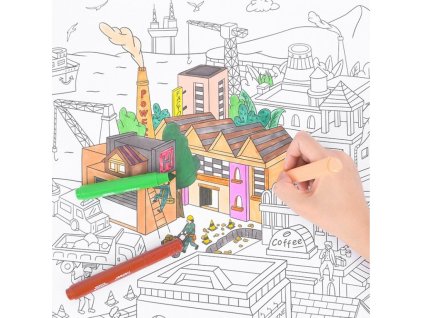 6422 mideer omalovanky pro deti v roli 10 metru mesto
