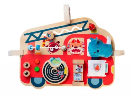 6485 lilliputiens dreveny panel hasicsky vuz