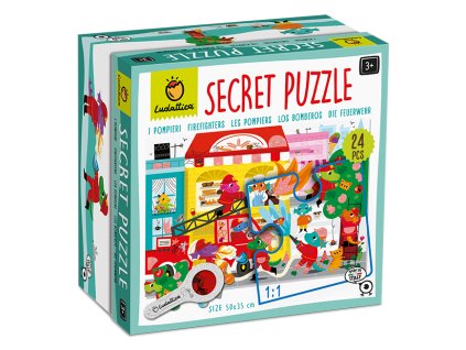 7307 ludattica secret puzzle s lupou hasici
