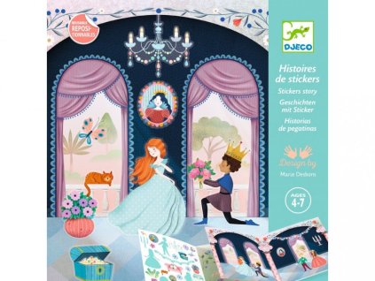 7556 djeco samolepkovy set zivot na zamku