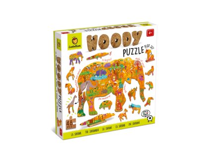 8144 ludattica drevene puzzle savana woody