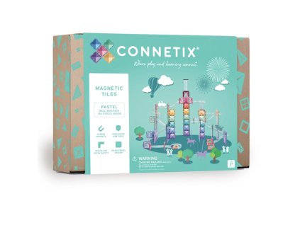 Kuličková dráha pastelové odstíny