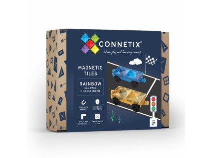 9116 connetix magneticka stavebnice 2 dilky podvozek auta car pack