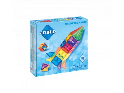 9284 coblo magneticka stavebnice 35 dilu classic