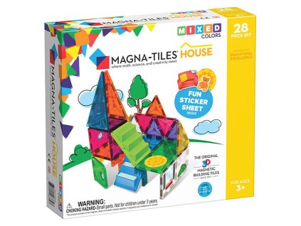 9368 magneticka stavebnice house 28 dilu magna tiles