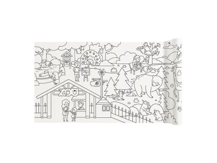 10160 mideer omalovanka v roli samolepici zoo 4 m